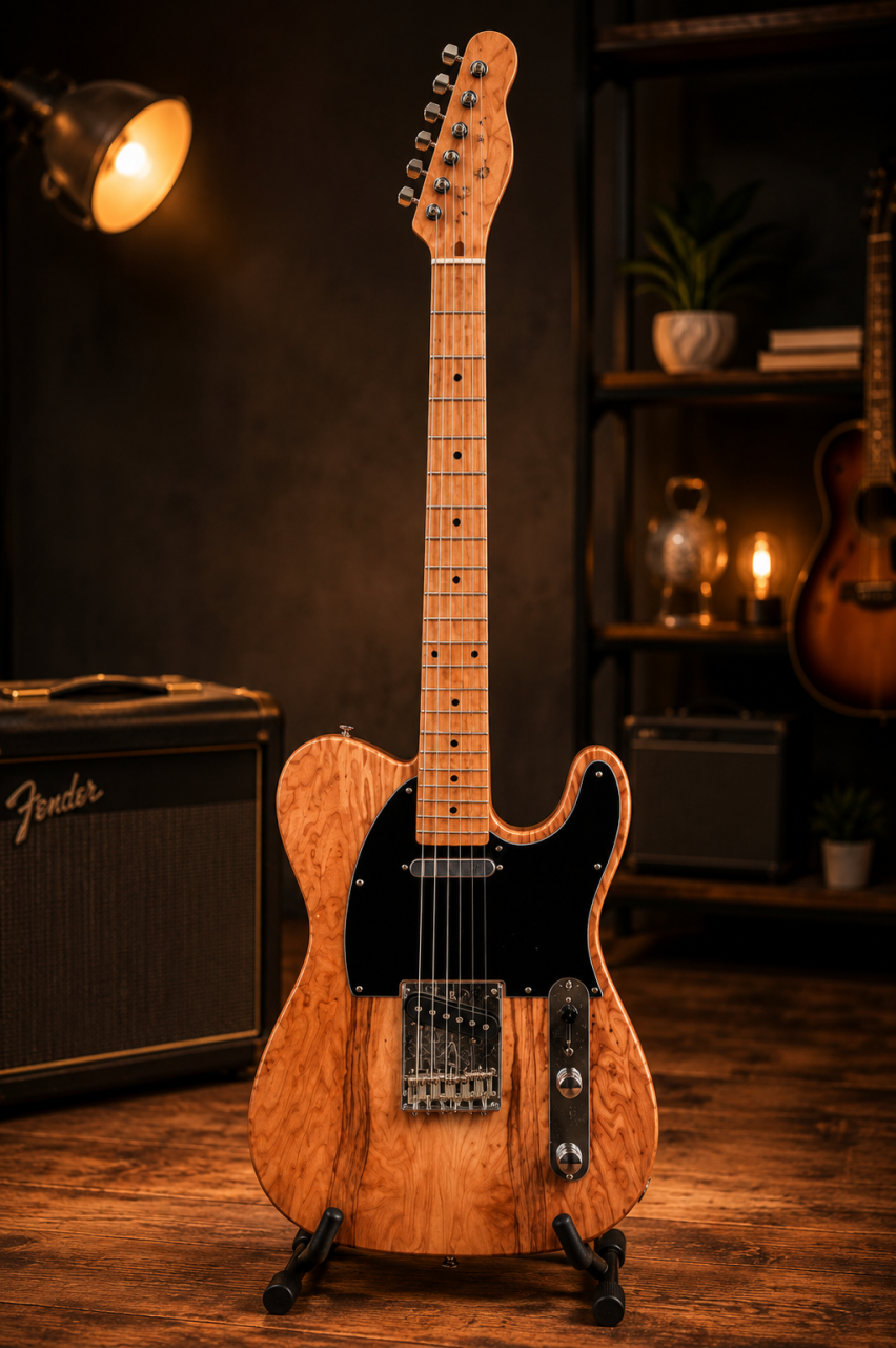 Grainy-Maple Tele Style Build — Maple Tele Style Build